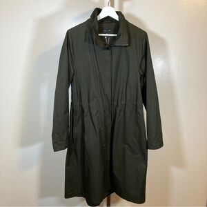 Eileen Fisher Women's Outerwear Jacket Organic Cotton & Nylon dark green Size S